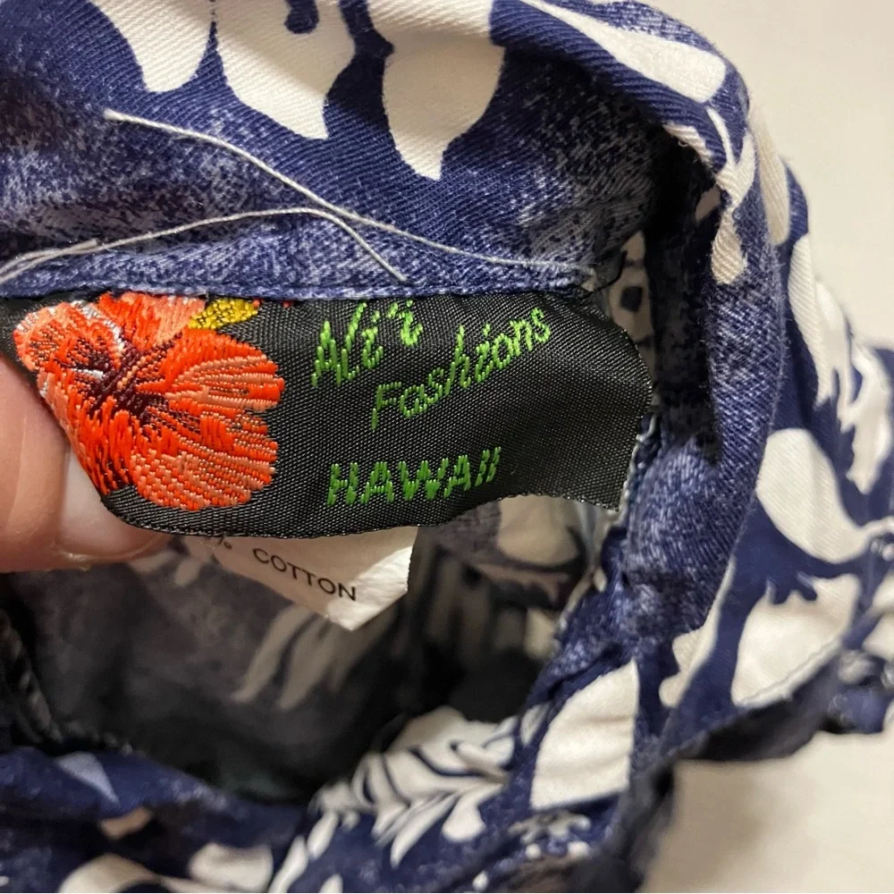 Ali'i‎ Fashions Hawaii Boys Blue Hawaiian Button Up Shirt & Short Set